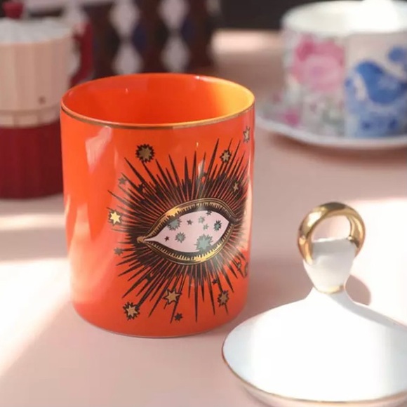 New! Orange Seeing Eye Storage Jar - Picture 6 of 6